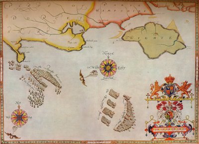 Portland Bill to Portsmouth: The Pursuit of the Spanish Armada by the English Fleet by Augustine Ryther