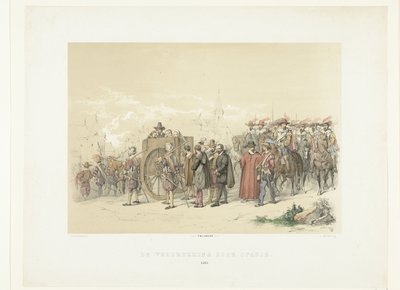 Deportation of Citizens by Spanish Soldiers, 1567 by Augustinus Jacobus Bernardus Wouters