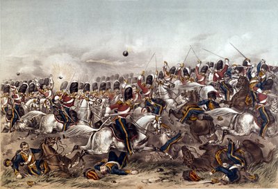 Battle of Balaclava. Brilliant charge of the Scots Greys, 25th October 1854, engraved by Augustus Butler, published by Stannard and Dixon, London by Augustus Butler