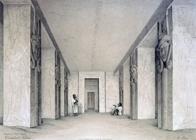 Interior of the North Temple, Ebsamboul, Nubia, Egypt by Augustus Butler