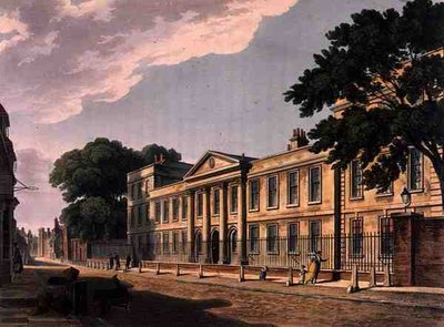 Front of Emmanuel College, Cambridge, from 