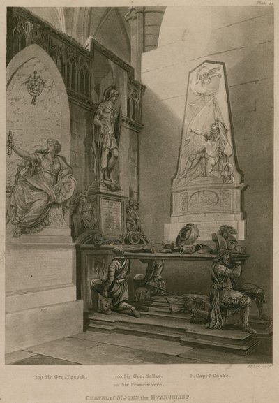 Chapel of St John the Evangelist, Westminster Abbey, London by Augustus Charles Pugin
