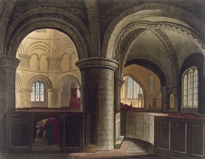 Interior of the Church of the Holy Sepulchre, Cambridge (from 