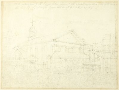 Study for Covent Garden Market, Westminster Election, from Microcosm of London by Augustus Charles Pugin