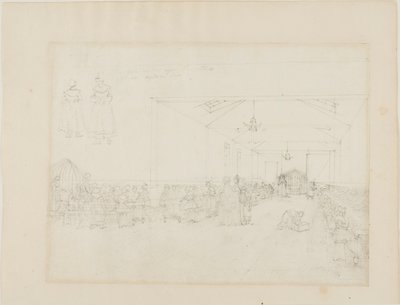 Study for Dining Hall, Asylum by Augustus Charles Pugin
