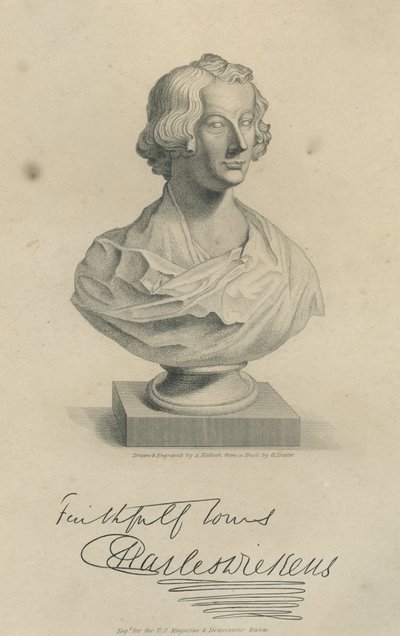 Charles Dickens (after a bust by Henry Dexter, c.1942) by Augustus Halbert