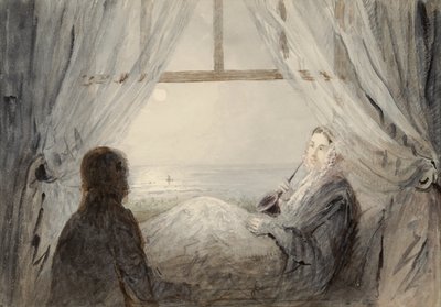 Portrait of Harriet Martineau on a Couch by Augustus Leopold Egg