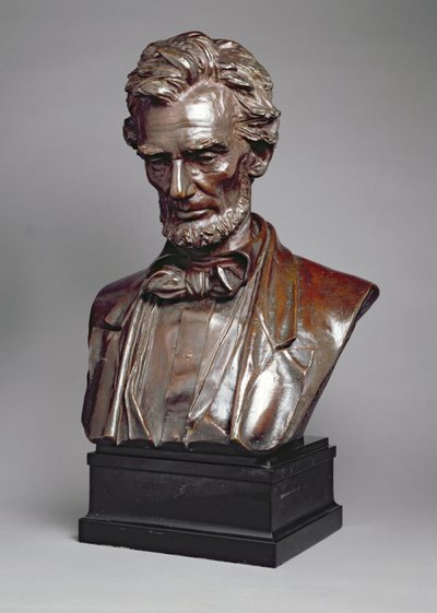 Portrait bust of Abraham Lincoln by Augustus Saint Gaudens