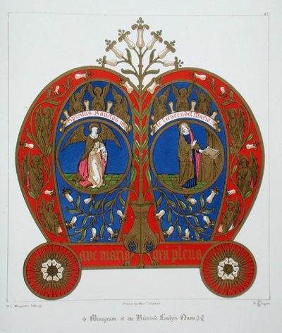 Monogram of our Blessed Lady