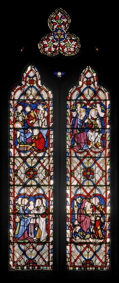 Lady Chapel Window with Scenes from the Life of the Virgin by Augustus Welby Northmore Pugin