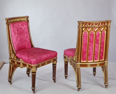 Pair of Chairs by Augustus Welby Northmore Pugin