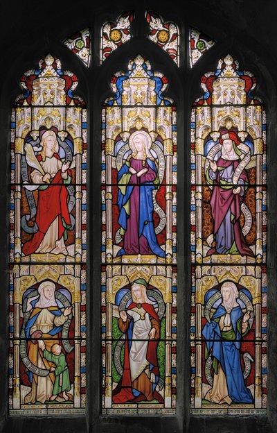 Ruth, The Virgin Mary, Sarah, Hannah, Dorcas, and Anne by Augustus Welby Northmore Pugin