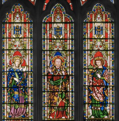 Virgin and Christ with Saints, East Window (detail) by Augustus Welby Northmore Pugin