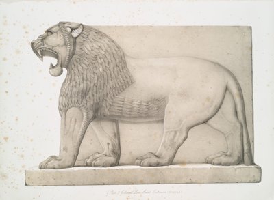 Colossal Lion from the Great Entrance at Nimroud [Calah], 1853 by Austen Henry Layard