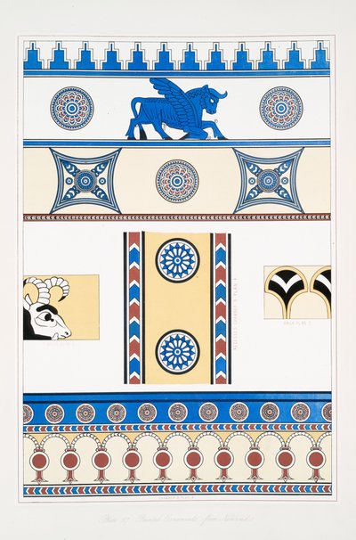 Painted Ornaments from Nimroud [Calah] by Austen Henry Layard