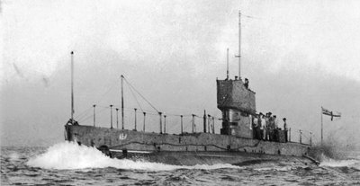 Port Bow View of HMA Submarine AE2, c.1915 by Australian Photographer