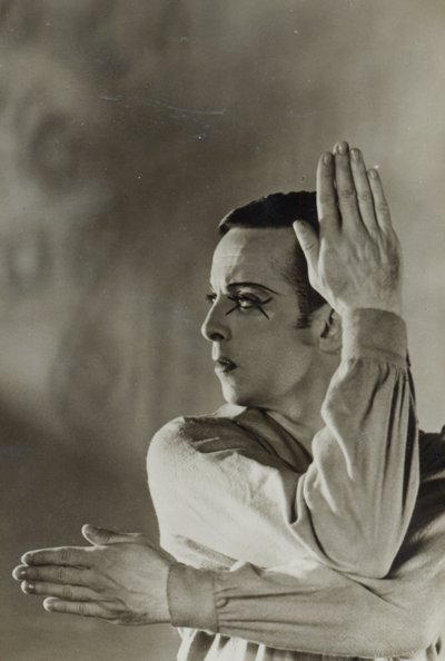 Postcard of Robert Helpmann in The Wanderer 1941 by Australian Photographer