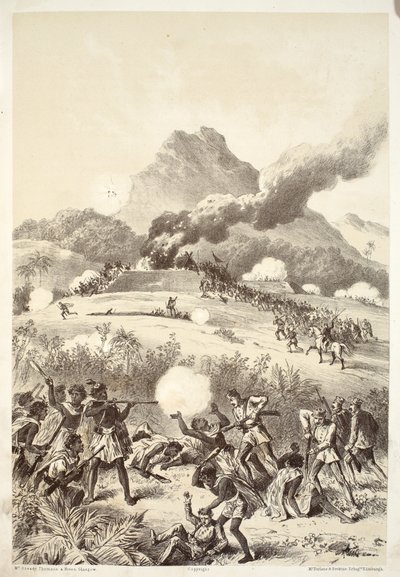 Taking a Maori redoubt, from The History of Australasia by David Blair, 1879 by Australian School