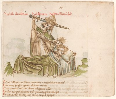 Judith Killing Holofernes by Austrian 15th Century
