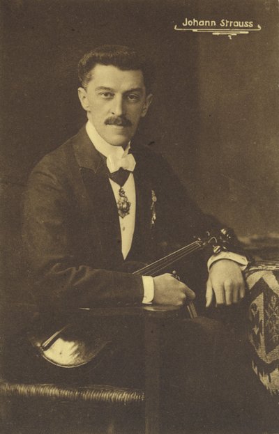 Portrait of Johann Strauss III by Austrian Photographer