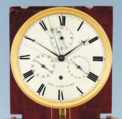 A Month-Going Bodenstanduhr with Equation of Time and Full Calendar by Austrian School