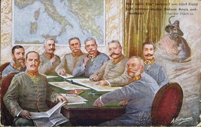 Austrian and German generals and war leaders of the 1st World War, grouped around Hindenburg and Mackensen, 1915 by Austrian School