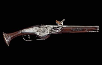 Carinthian (Ferlach) pistol with wheel-lock mechanism incorporating an internal automatic safety system, c.1650 by Austrian School
