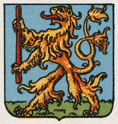 Coat of arms of Hatvan, Hungary by Austrian School