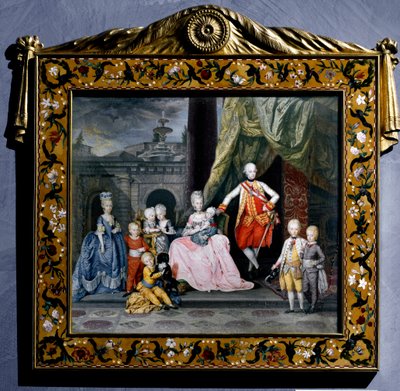 Portrait of Pierre-Leopold of Habsburg-Lorraine with his family by Austrian School