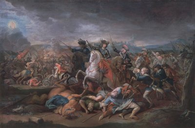 Prince Eugene of Savoy at the Siege of Belgrade, 16th August 1717 by Austrian School