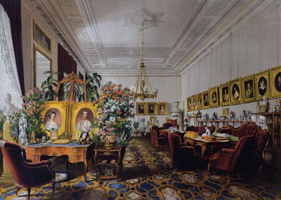 The hall of Archduchess Sophia in the Hofburg in Vienna, ca 1854, Austria by Austrian School