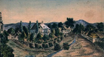 View of a Country Village, c.1830 by Austrian School