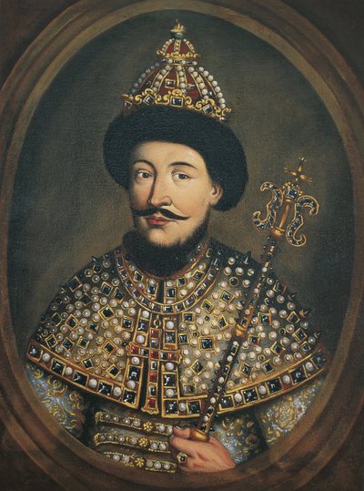 Portrait of the Tsar Alexis I Mikhailovich of Russia by Austrian master