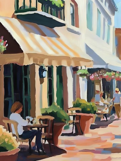 Charming Street Cafe by Avanesova Elena