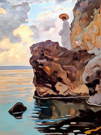 Coastal Contemplation by Avanesova Elena