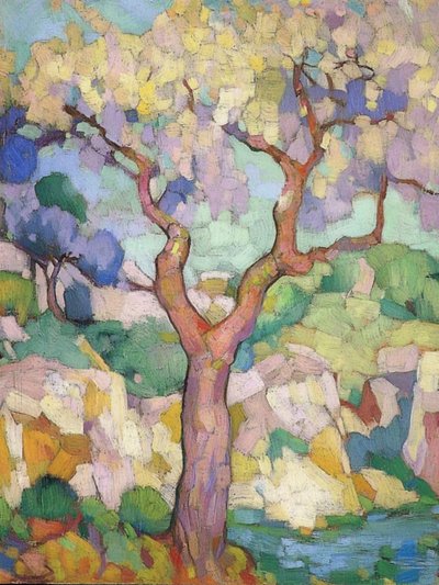 Colorful Expressive Tree by Avanesova Elena