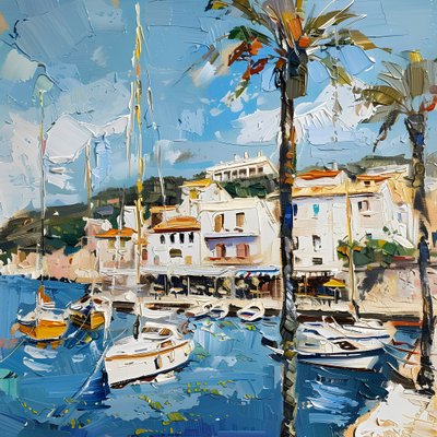 Mediterranean Harbor View by Avanesova Elena