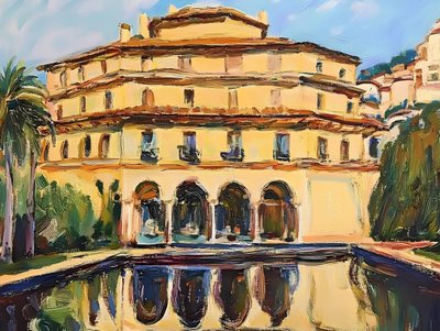 Mediterranean Villa Reflection by Avanesova Elena