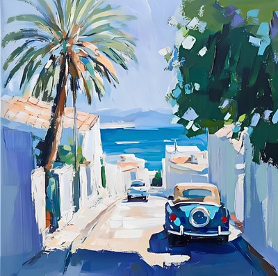 Mediterranean Village Drive by Avanesova Elena