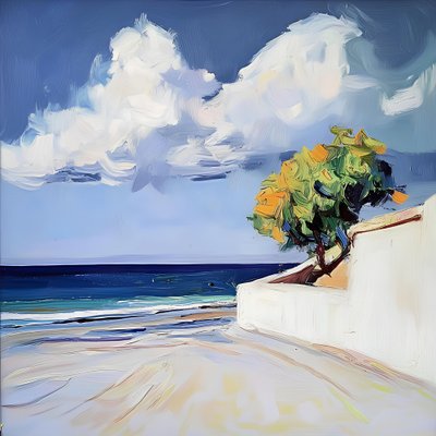 Orange Tree Beach View by Avanesova Elena