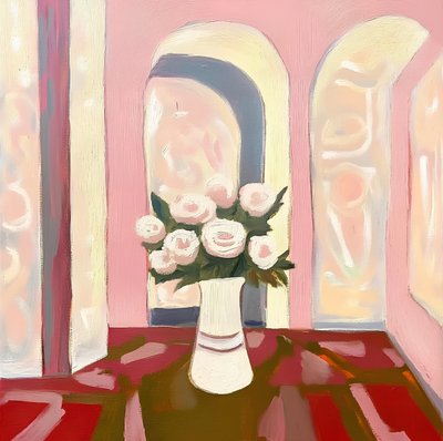 Soft Pink Room Roses by Avanesova Elena
