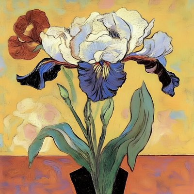 Vibrant Iris Bloom by Avanesova Elena