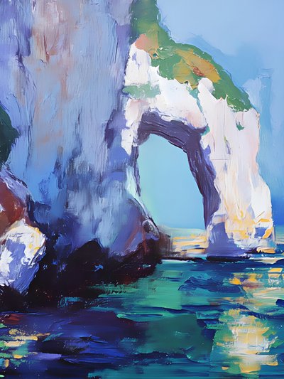Vibrant Sea Arch by Avanesova Elena