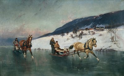 Sledge Ride on the Ice by Axel Hjalmar Ender