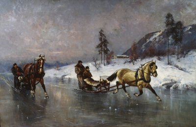 Sleigh Ride on the Ice by Axel Hjalmar Ender
