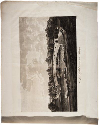 Bridge over the Schuylkill near Philadelphia, from an Atlas of the United States by Axel Leonhard Klinckowström