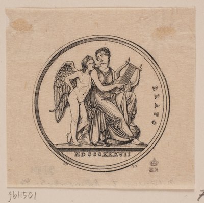 Medal Depicting Erato by Axel Theodor Kittendorff