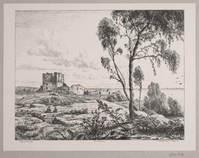 View at Hammershus by Axel Theodor Kittendorff