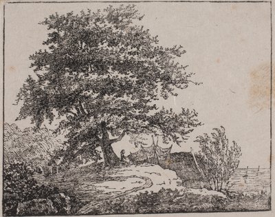 Tree on a Slope by the Sea by Axel Theodor Kittendorff