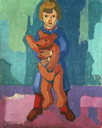 Boy with a Teddy Bear by Axel Törneman